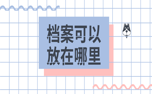 档案可以放在哪里