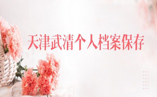 天津武清个人档案保存