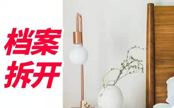 档案拆开了