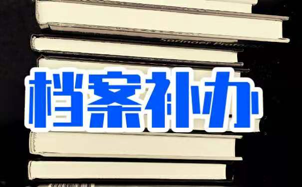 补办档案