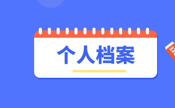 个人档案事项