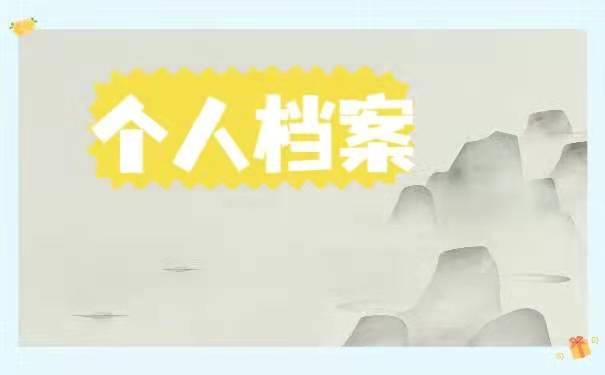个人档案