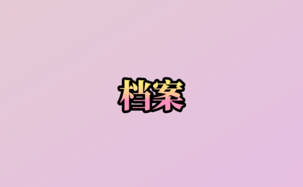 档案