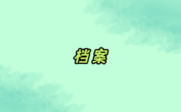 档案
