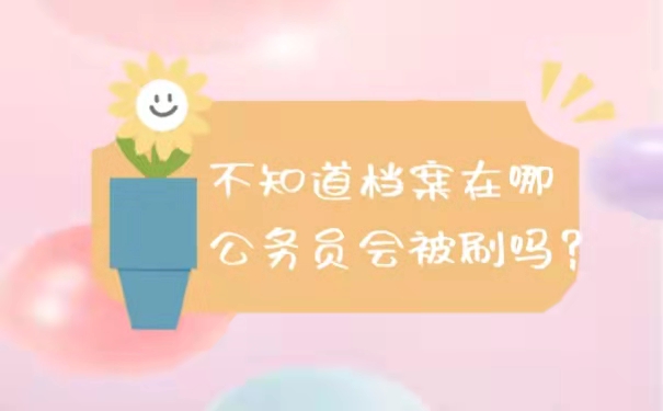 档案与考公务员