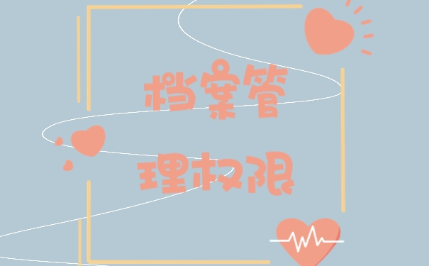 档案管理权限