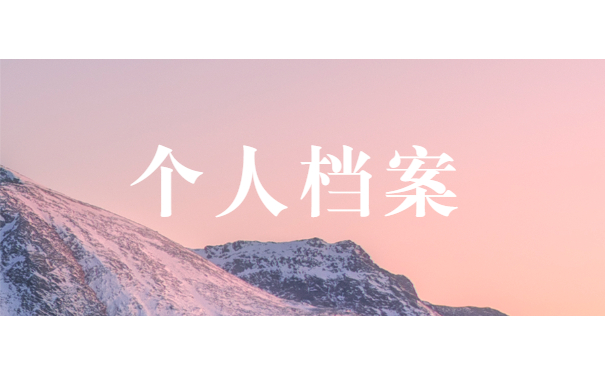 个人档案