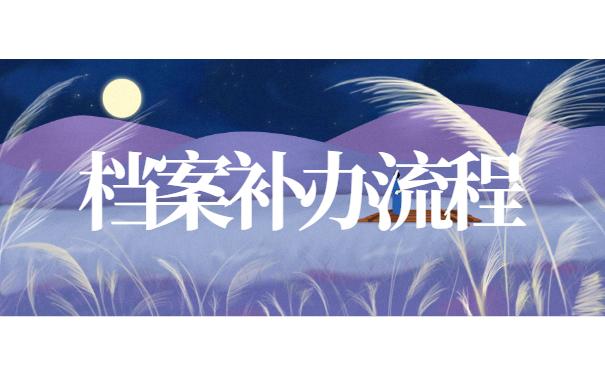 档案补办流程