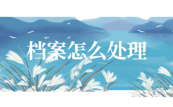 档案怎么处理