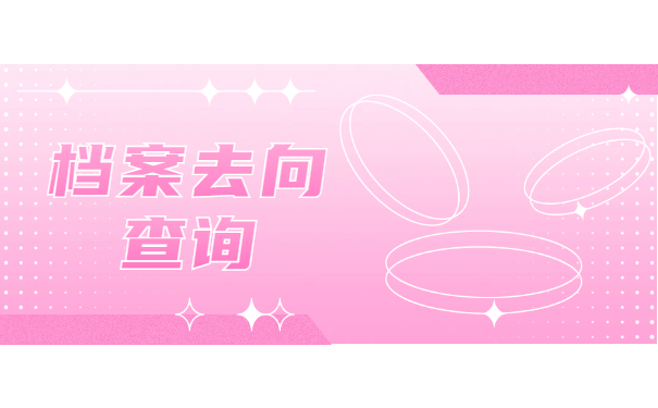 档案去向查询