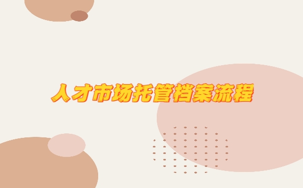 人才市场托管档案