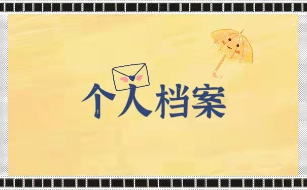 个人档案