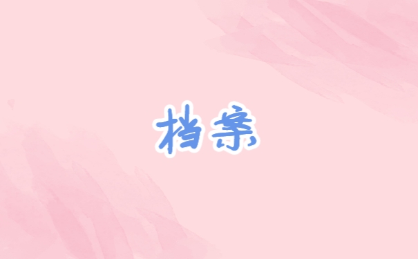 档案