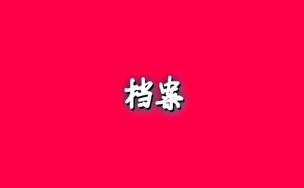 档案