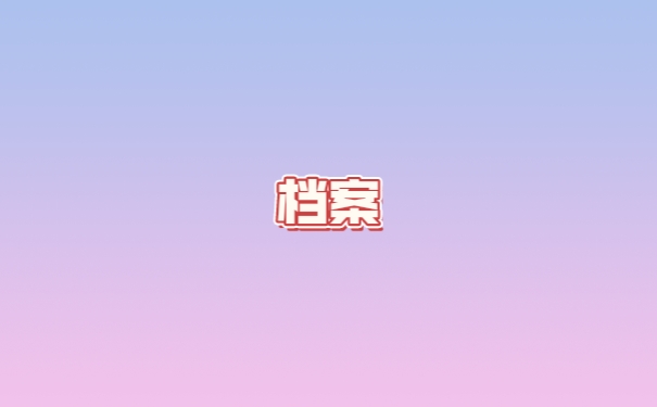 档案