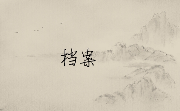档案