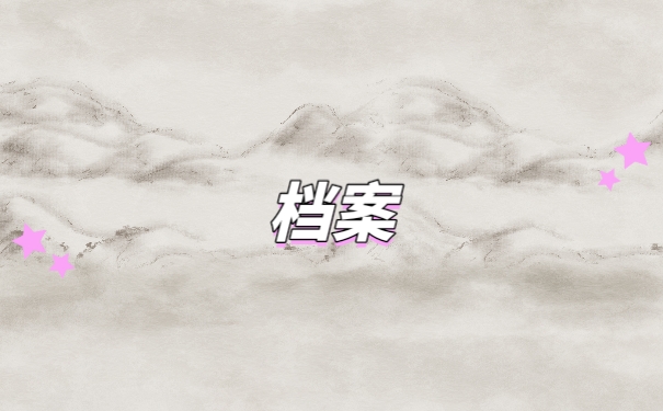 档案