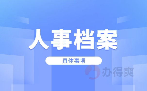 个人档案事项