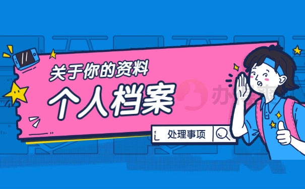 个人档案处理情况