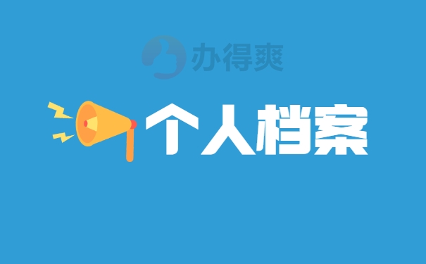 个人档案处理情况