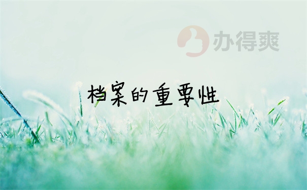 档案问题