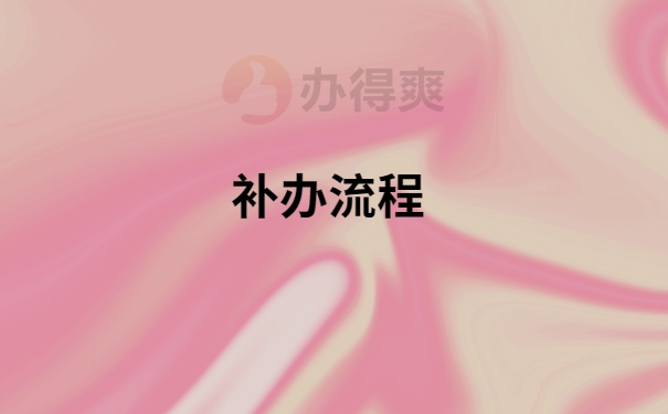 补办流程