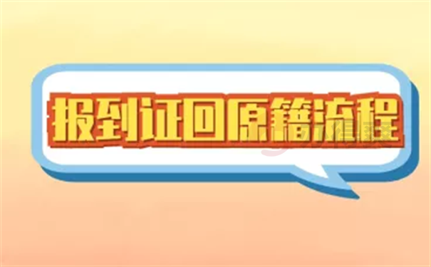 回原籍报到证办理流程