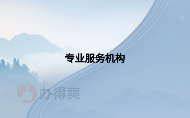 专业服务机构