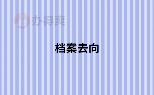 档案去向