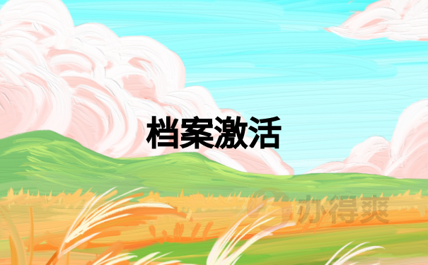 档案激活