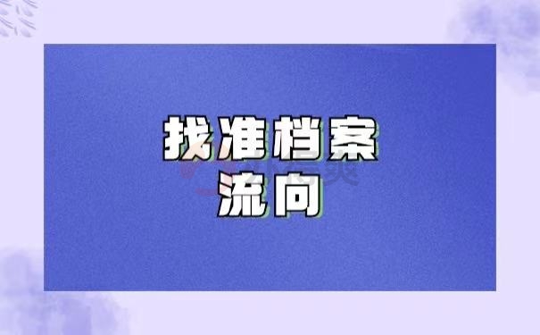 查准档案流向