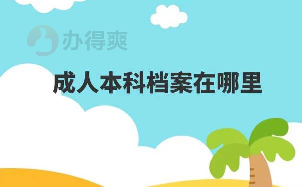 成人本科档案丢失了怎么补办