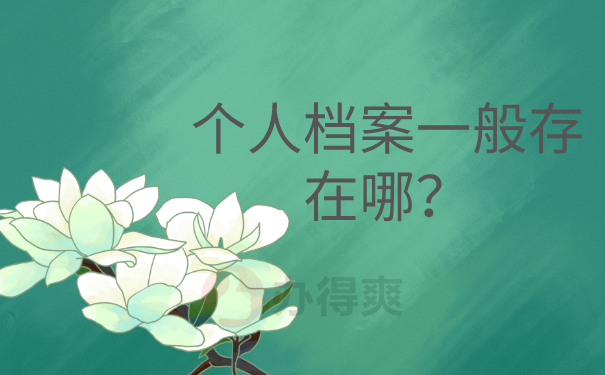 个人档案一般存在哪？