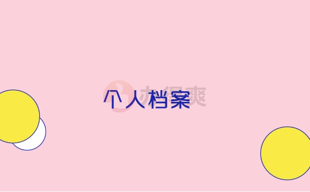 个人档案