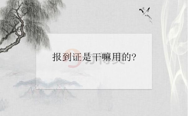 报到证对大学生来说特别重要吗？