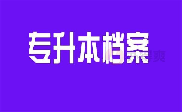 专升本档案