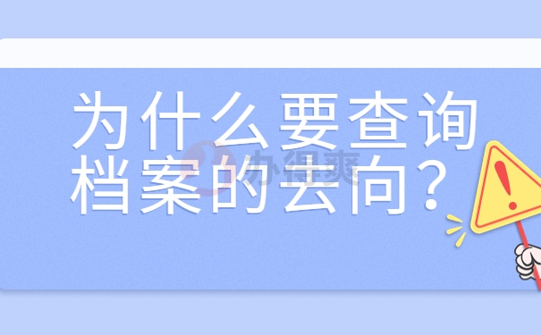 为什么要查询档案的去向？