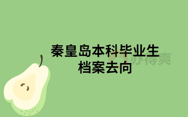 秦皇岛本科毕业生档案去向