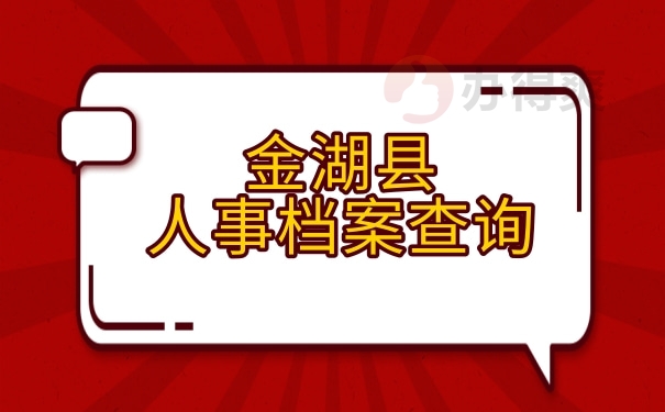 金湖县人事档案查询