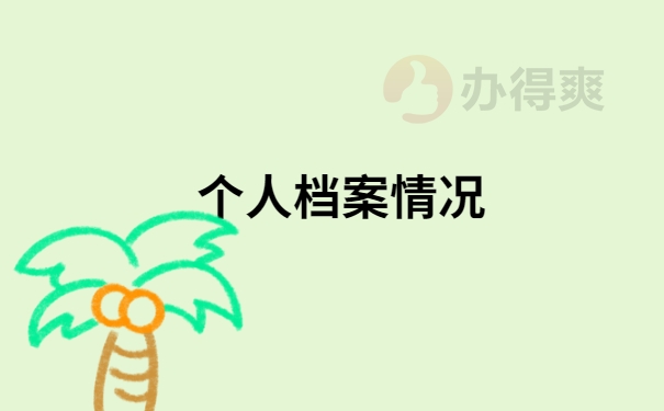 个人档案情况