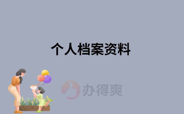 个人档案资料