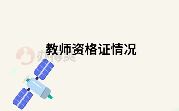 教师资格证情况