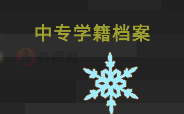 中专学籍档案